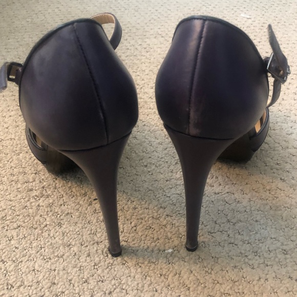 Purple platform heel LONGCHAMP - Picture 2 of 6